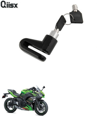 Qiisx DISC_BRAK_LCK_ST1_ASRTD_8198 Disc Lock, U Lock(Black)