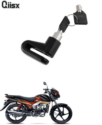 Qiisx DISC_BRAK_LCK_ST1_ASRTD_8202 Disc Lock, U Lock(Black)