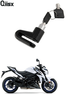 Qiisx DISC_BRAK_LCK_ST1_ASRTD_8155 Disc Lock, U Lock(Black)