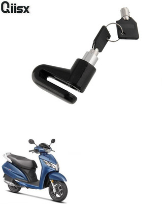 Qiisx DISC_BRAK_LCK_ST1_ASRTD_8041 Disc Lock, U Lock(Black)