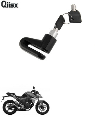 Qiisx DISC_BRAK_LCK_ST1_ASRTD_8062 Disc Lock, U Lock(Black)