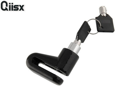Qiisx DISC_BRAK_LCK_ST1_ASRTD_8218 Disc Lock, U Lock(Black)