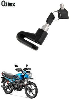Qiisx Hero Passion Pro TR Motorcycle Lock Security Anti Theft Bicycle Motorbike Disc Brake Lock Theft Protection DISC_BRAK_LCK_ST1_ASRTD_8026 Disc Lock, U Lock(Black)