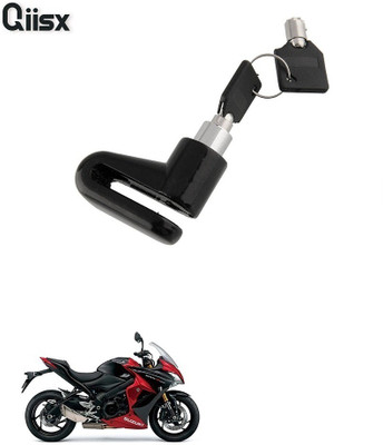 Qiisx DISC_BRAK_LCK_ST1_ASRTD_8156 Disc Lock, U Lock(Black)