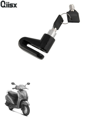 Qiisx DISC_BRAK_LCK_ST1_ASRTD_8040 Disc Lock, U Lock(Black)