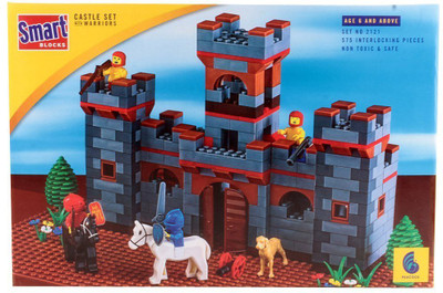 Olympia Games And Toys Castle Set With Warriors 575 Interlocking Blocks For 6+ Age Kids(Multicolor)