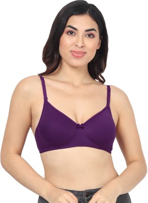 TEENY BOPPER Padded Flirt Women T-Shirt Lightly Padded Bra(Purple)