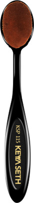KEYA SETH AROMATHERAPY Oval Foundation Brush Super Densely Soft, Rounded Ultra-Fine Fibers for Streak-Free, Flawless Coverage & Even Application(Pack of 1)