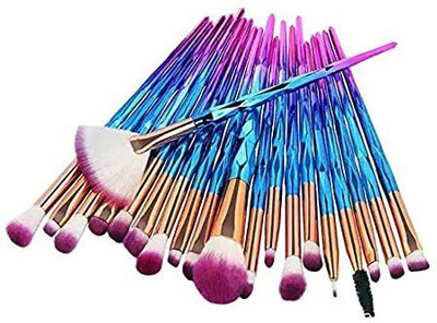 Roslet Diamond Makeup Brushes - Set of 20(Pack of 20)