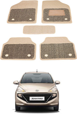 AYW Leatherite 7D Mat For  Hyundai Santro(Beige)