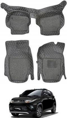 CARSHADE Leather 7D Mat For  Mahindra KUV100(Black)
