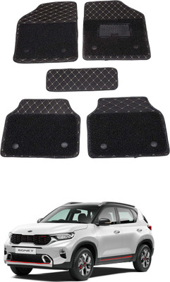 AYW Leatherite 7D Mat For  Kia Sonet(Black)