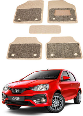 AYW Leatherite 7D Mat For  Toyota Etios Liva(Beige)