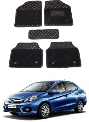 AYW Leatherite 7D Mat For  Honda Amaze(Black)