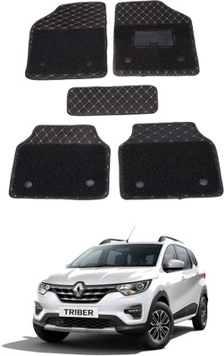 AYW Leatherite 7D Mat For  Renault Triber(Black)