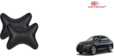 Auto Oprema Black Leatherite Car Pillow Cushion for BMW(Rectangular, Pack of 2)