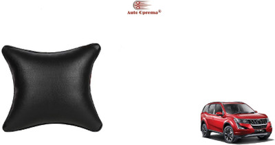 Auto Oprema Black Leather Car Pillow Cushion for Fiat(Rectangular, Pack of 1)