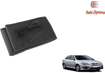 Auto Oprema Steering Cover For Hyundai Universal For Car(Black, Leather)