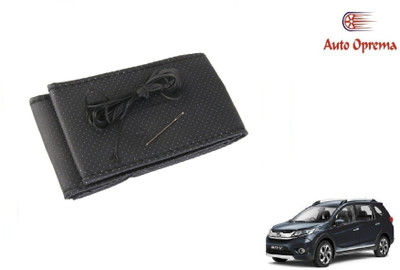 Auto Oprema Steering Cover For Honda Universal For Car(Black, Leather)