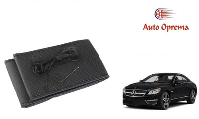 Auto Oprema Steering Cover For Mercedes Benz Universal For Car(Black, Leather)
