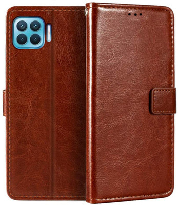CASETON Back Cover for Oppo F17 Pro(Brown, Pack of: 1)