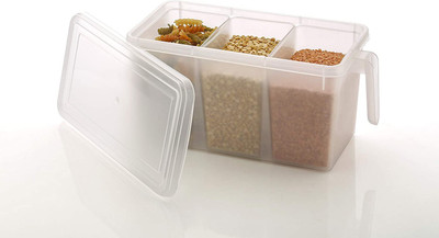DDecora Plastic Grocery Container  - 1200 ml(Clear)