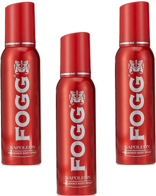 FOGG Napoleon Deodorant Each 120ml Pack Of 3 Body Spray  -  For Men(360 ml, Pack of 3)