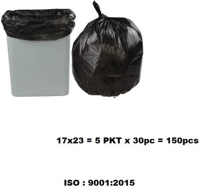 MJ Exim 17*23 Medium 15 L Garbage Bag  Pack Of 150(150Bag )