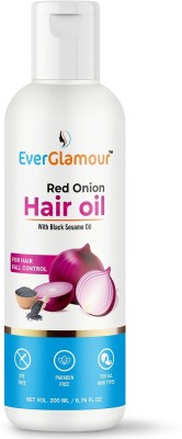 Everglamour Red Onion Black Seed Hair Growth Oil With Black Sesame Oil Hair Oil(200 ml)