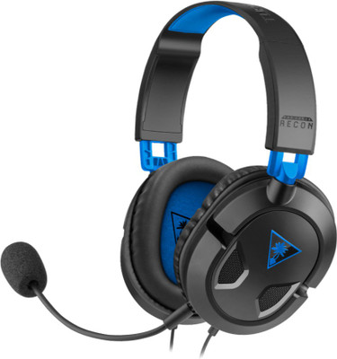 Turtle Beach Recon 50P Wired Gaming(Black, Blue, On the Ear)