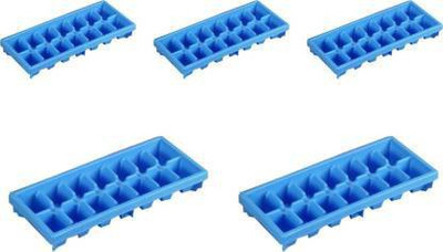 Sharry Ice Tray Multi Colour-5020 Blue Plastic Ice Cube Tray(Pack of5)
