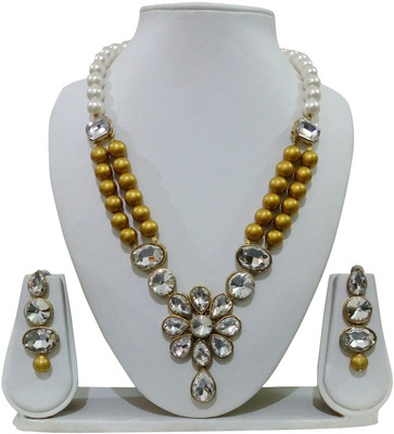 DHIVARA Metal Copper Multicolor Jewellery Set(Pack of 1)