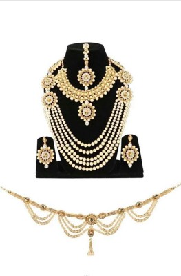 SHIV TRADITIONALS Brass Silver Gold Jewellery Set(Pack of 1)