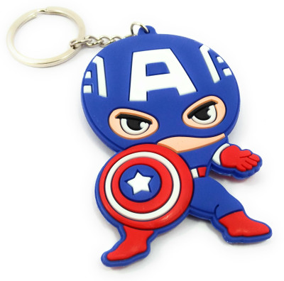 Key Era Captain America Double Side Keyring Key Chain