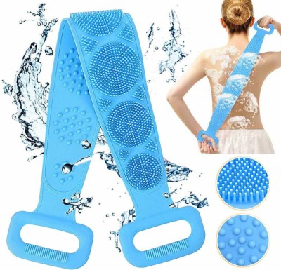 Royal Time Silicone Bath Body Brush,bath brush,bathing brush,Exfoliating Long Body Back Scrubber Silicone Back Scrubber Belt Soft Body Massage Cleaning Exfoliating Bath Brush Body Scrubber Double Side Shower Exfoliating Belt Waterproof And Easy Body Back Side and Foot Cleaning Brush Bathing Brush Ex