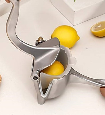 NEWON Aluminium Manual Fruit Juicer Hand juicer, Fruit juicer Manual juicer Instant juicer Orange juicer, Steel Handle Juicer | Manual Lemon Juicer (Standard) Hand Juicer(Silver)