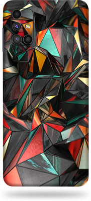 OggyBaba Realme 6, Realme6 Mobile Skin(( Red Polygon With Gloss Finish ))