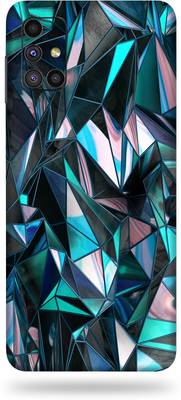 CLAXA Samsung Galaxy M51, Samsung galaxy m51, samsung m51 Mobile Skin  (Samsung Galaxy M51 Back Skin Wrap With Polygon Blue Vinyl In High Gloss Finish, Mobile Skin Back + Sides + Camera)