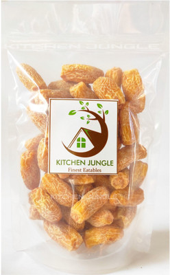 Kitchen Jungle Dates Dry Yellow/Sukha Khajoor Premium Quality (Pila Chuara) Grade- Medium Size Dry Dates(1 x 2 kg)