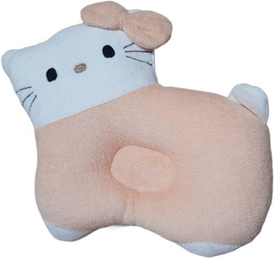 little monkeys Polyester Fibre Animals Baby Pillow Pack of 1(Peach)