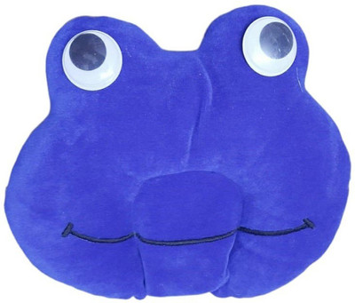 little monkeys Polyester Fibre Animals Baby Pillow Pack of 1(Blue)