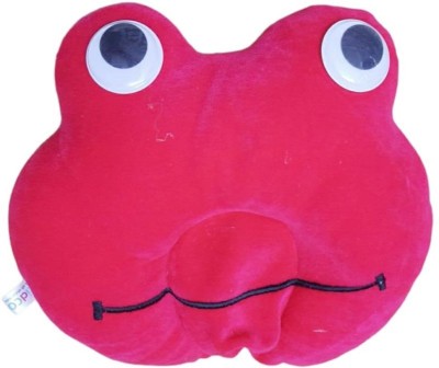 little monkeys Polyester Fibre Animals Baby Pillow Pack of 1(Red)