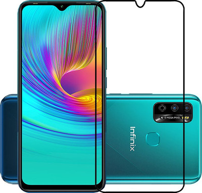 Ravbelli Edge To Edge Tempered Glass for Infinix Hot 9 Play, Infinix Smart 4 Plus(Pack of 1)