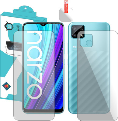 FINCH Front and Back Tempered Glass for Realme Narzo 30A, Realme Narzo 30A Lens(Pack of 3)