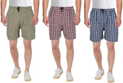 Chitransh Checkered Men Multicolor Boxer Shorts