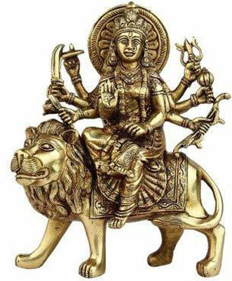 Idolsplace (8 Metals) Made Shri Durga Idol/Shri Ambe Maa Brass Idol/Shri Vaishno Devi Idol/Sherawali MATA Idol/Durga MATA Brass Idol/Durga MATA Puja Idol 4 inches Decorative Showpiece - 6 cm(Brass, Yellow) Idolsplace (8 Metals) Made Shri Durga Idol/Shri Ambe Maa Brass Idol/Shri Vaishno Devi Idol/Sherawali MATA Idol/Durga MATA Brass Idol/Durga MATA Puja Idol 4 inches Decorative Showpiece - 6 cm(Brass, Yellow)