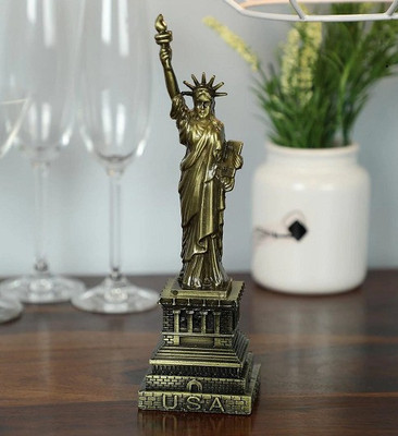 Budwill ®The Statue of Liberty Model Metal Crafts, Cabinet, Room, Office, Gifts Decorative Showpiece  -  26 cm(Iron, Gold)