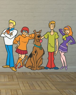 Approach home Decor 60 cm scooby doo mystery squad cartoon wall sticker Self Adhesive Sticker(Pack of 1)