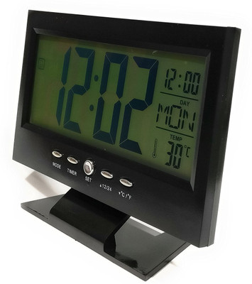 Elecsera Digital Black Clock