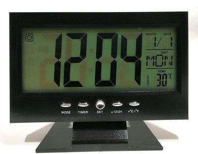 Grabitt Digital BLACK AND WHITE LCD CLOCK Clock